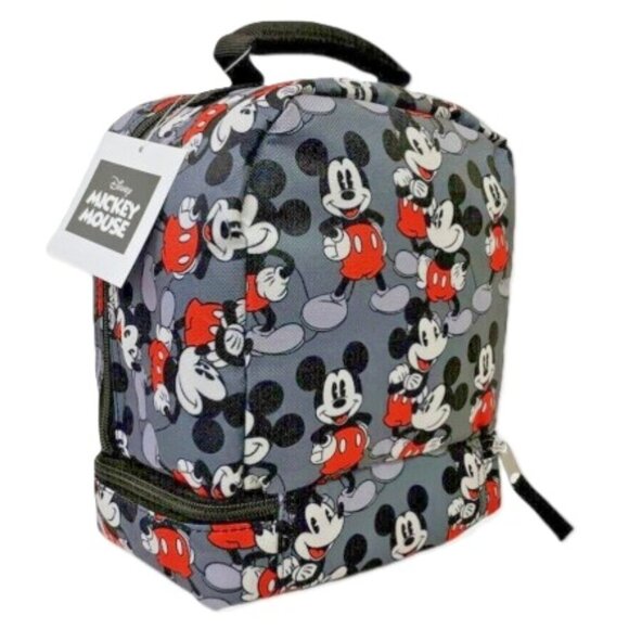 Mickey Mouse All Over Print Insulated Lunch Bag Gray Disney - Picture 3 of 3